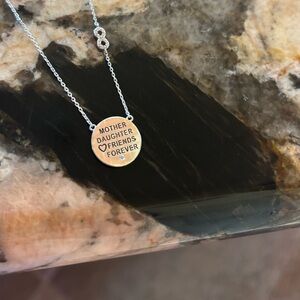 925 Sterling eternity Mother Daughter friends forever 925 silver necklace